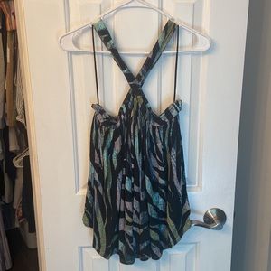 Free People medium cross neck blouse